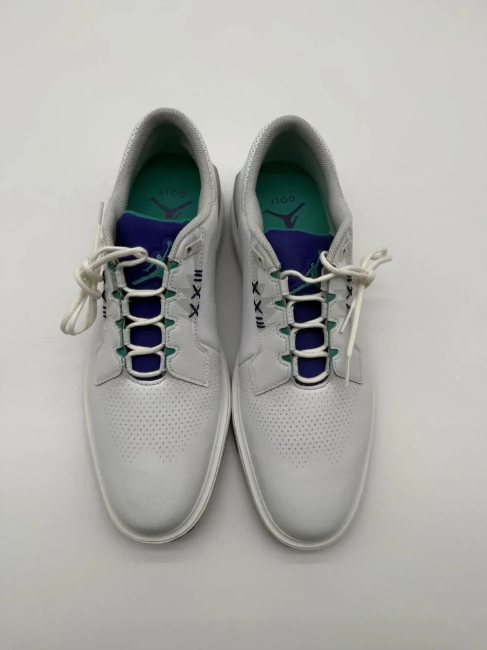 New Jordan ADG 5 Golf Shoes Men's Size 12 White Grape Ice Spikeless FQ6642 100
